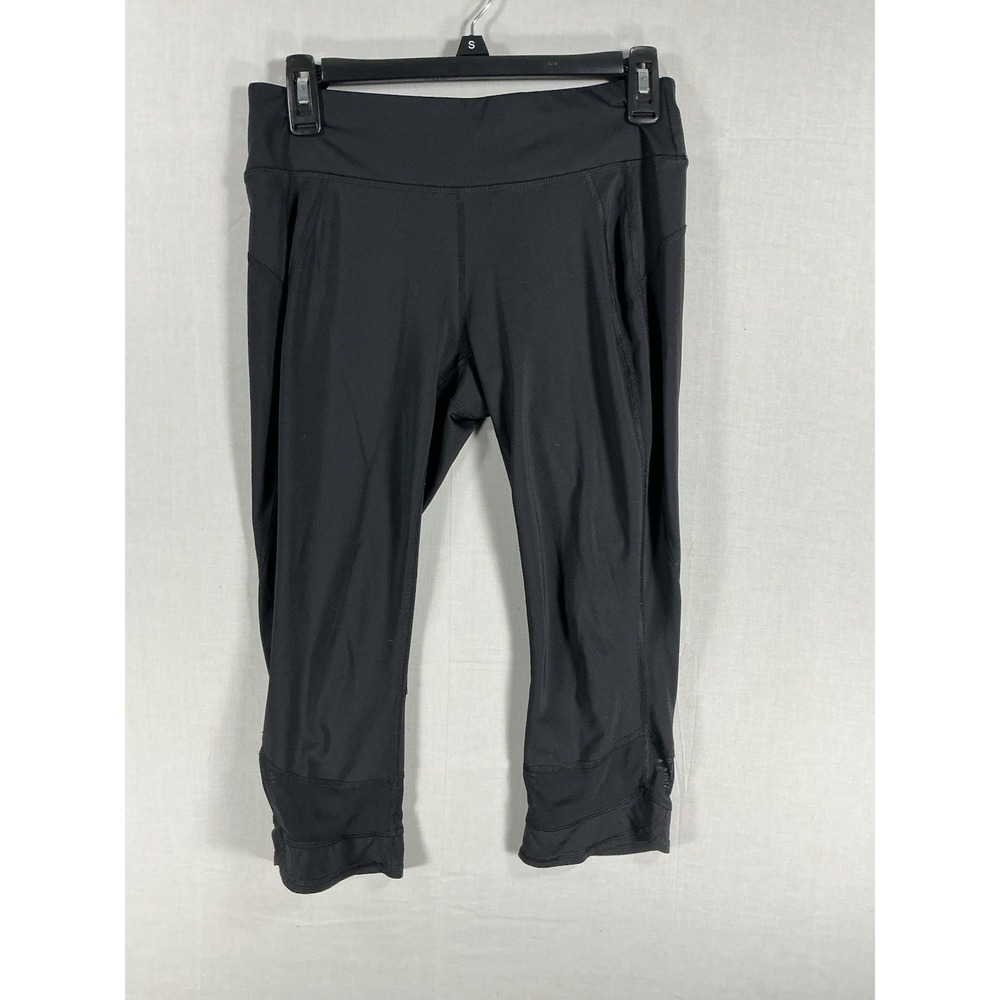 Ladies Athleta‎ Black Workout Capri Leggings Sz SM
